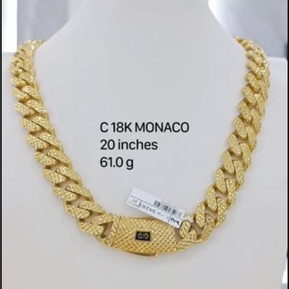 Monaco Gold Men's Necklace